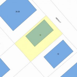 18 Green Ct, Newton, MA 02458 plot plan