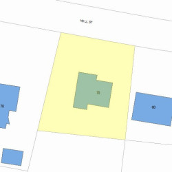 70 Hull St, Newton, MA 02460 plot plan