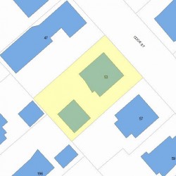 53 Cook St, Newton, MA 02458 plot plan