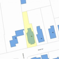 69 Court St, Newton, MA 02458 plot plan