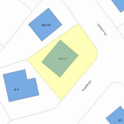 115 Langley Rd, Newton, MA 02459 plot plan