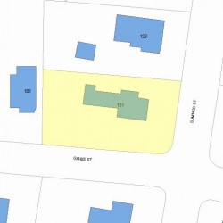 131 Sumner St, Newton, MA 02459 plot plan