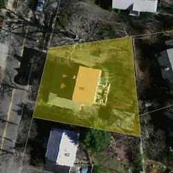 156 Waverley Ave, Newton, MA 02458 aerial view