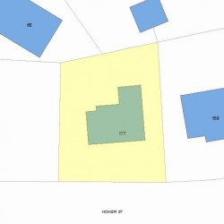 177 Homer St, Newton, MA 02459 plot plan