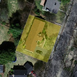 25 York Rd, Newton, MA 02468 aerial view
