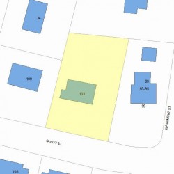 103 Cabot St, Newton, MA 02458 plot plan