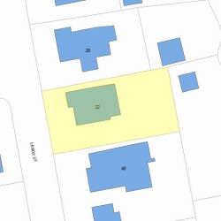 32 Lenox St, Newton, MA 02465 plot plan