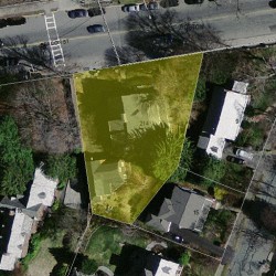 214 Beacon St, Newton, MA 02459 aerial view