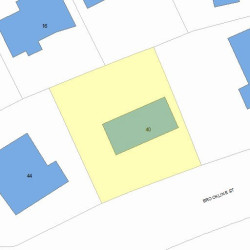 40 Brookline St, Newton, MA 02467 plot plan