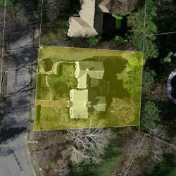 20 Old Farm Rd, Newton, MA 02459 aerial view