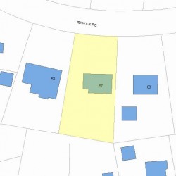 57 Fenwick Rd, Newton, MA 02468 plot plan