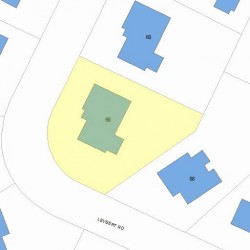 68 Levbert Rd, Newton, MA 02459 plot plan