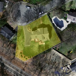 16 Fairlee Ter, Newton, MA 02468 aerial view