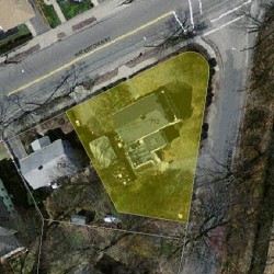 712 Watertown St, Newton, MA 02460 aerial view