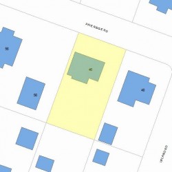 46 Pine Ridge Rd, Newton, MA 02468 plot plan