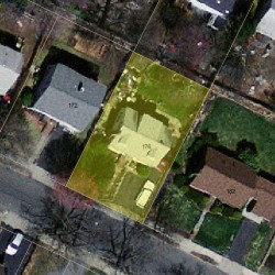 176 Adams Ave, Newton, MA 02465 aerial view