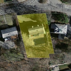 55 Huntington Rd, Newton, MA 02458 aerial view