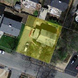 23 Wedgewood Rd, Newton, MA 02465 aerial view