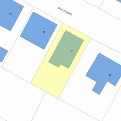 21 Whitlowe Rd, Newton, MA 02465 plot plan