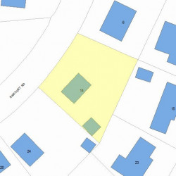 14 Samoset Rd, Newton, MA 02468 plot plan