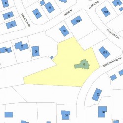 15 Bracebridge Rd, Newton, MA 02459 plot plan