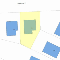 16 Robinhood St, Newton, MA 02466 plot plan
