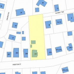 285 Webster St, Newton, MA 02466 plot plan