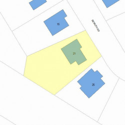 21 Bemuth Rd, Newton, MA 02461 plot plan