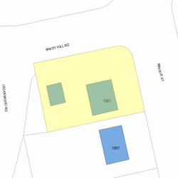 1361 Walnut St, Newton, MA 02461 plot plan