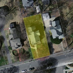 23 Otis St, Newton, MA 02460 aerial view