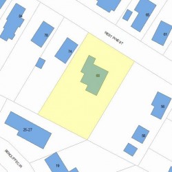 68 Pine St, Newton, MA 02466 plot plan