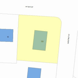 725 Chestnut St, Newton, MA 02468 plot plan