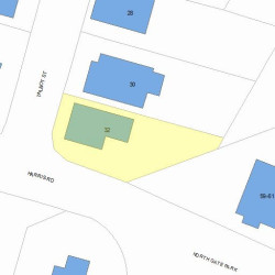 32 Talbot St, Newton, MA 02465 plot plan