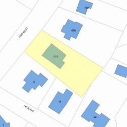 618 Centre St, Newton, MA 02458 plot plan