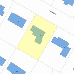 29 Holman Rd, Newton, MA 02466 plot plan