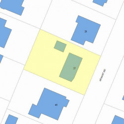 37 Hobart Rd, Newton, MA 02459 plot plan