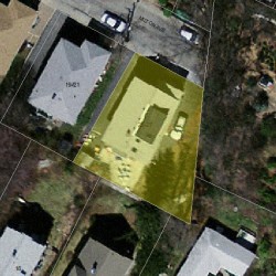25 Milton Ave, Newton, MA 02465 aerial view