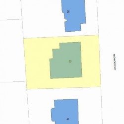 33 Redwood Rd, Newton, MA 02459 plot plan