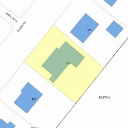 169 Spiers Rd, Newton, MA 02459 plot plan