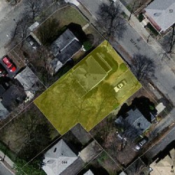 54 Taft Ave, Newton, MA 02465 aerial view