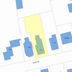 67 Court St, Newton, MA 02458 plot plan