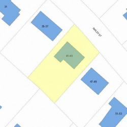 41 Ripley St, Newton, MA 02459 plot plan