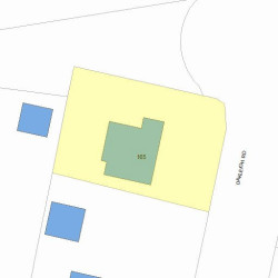 165 Oakleigh Rd, Newton, MA 02458 plot plan
