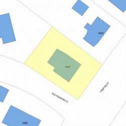 1457 Centre St, Newton, MA 02459 plot plan