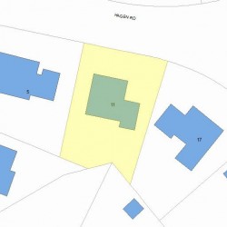 11 Hagen Rd, Newton, MA 02459 plot plan