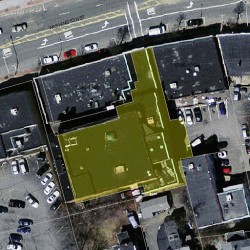 1296 Washington St, Newton, MA 02460 aerial view