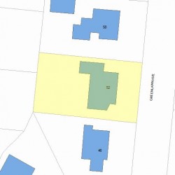 52 Greenlawn Ave, Newton, MA 02459 plot plan