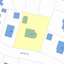 132 Brackett Rd, Newton, MA 02458 plot plan