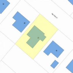 22 Walter St, Newton, MA 02459 plot plan
