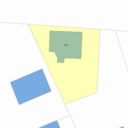 318 California St, Newton, MA 02458 plot plan